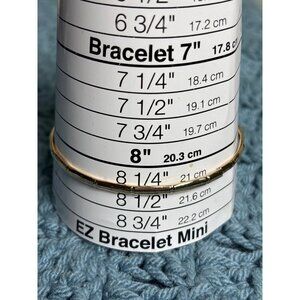 Vintage Goldtone Bamboo Texture Bangle Bracelet 8.25 inches